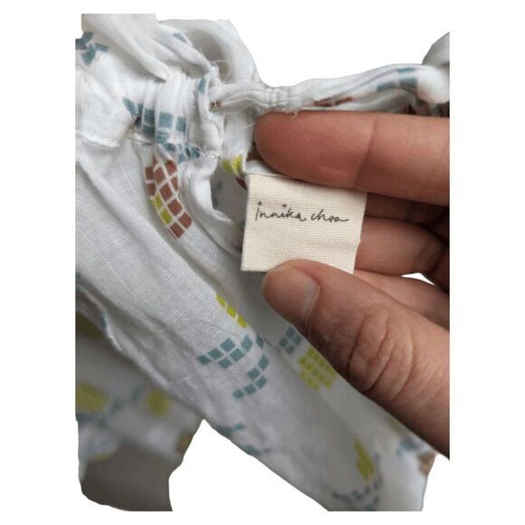 Innika Choo pip tork floral cross stitch‎ printed peplum top size 2 - Picture 7 of 7